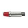 Plug Rca Femea Nickel Vermelho 10 Un Wireconex