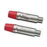 Plug Rca Femea Nickel Vermelho 10 Un Wireconex