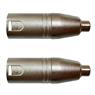 Adaptadores Rca Fêmea P/xlr 3p Macho Niq. Wc 245 Ad 02 Unidades Wireconex
