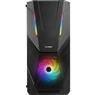 Gabinete Gamer Fortrek Mid Tower Black Hawk RGB Preto