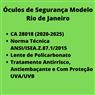 Kit 2 óculos Proteção Epi Incolor Promoção Anti Virus Ca - UN / 2