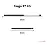 Par Amortecedores Capota De Fibra Universal Uso Geral 530mm