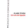80 Mt Corrente Plástica Segurança Sinalização Elo G Branco