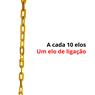 80 Mt Corrente Plástica Isolamento Calha Chuva Elo P Amarela