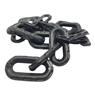Corrente Plástica Pedestal Elo Pequeno Preta 10m Plastcor Cor Preto