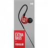 Fone de Ouvido Vokal E40 In Ear Vermelho