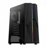 Gabinete Gamer Aerocool Mecha Preto RGB Lateral Vidro
