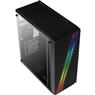 Gabinete Gamer Aerocool Streak Preto RGB Lateral Acrílico