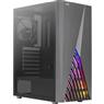 Gabinete Gamer Aerocool Delta Preto RGB Lateral Vidro