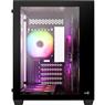 Gabinete Gamer Aerocool Dryft Mini Preto Com 6 fans ARGB Lateral Vidro
