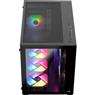 Gabinete Gamer Aerocool Dryft Mini Preto Com 6 fans ARGB Lateral Vidro
