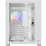 Gabinete Gamer Aerocool Dryft Mini Branco Com 6 fans ARGB Lateral Vidro