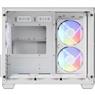 Gabinete Gamer Aerocool Dryft Mini Branco Com 6 fans ARGB Lateral Vidro