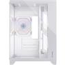 Gabinete Gamer Fortrek Clarity Branco Lateral Vidro