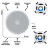 Kit Arandela Coaxial 6p 70w 8r Redonda Br Leson