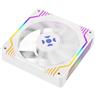 Kit Cooler Fan ARGB Fortrek Frosty Branco Com Controladora/Controle