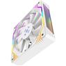 Kit Cooler Fan ARGB Fortrek Frosty Branco Com Controladora/Controle