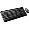 Kit Teclado e Mouse Lecoo KW202 Sem Fio Preto