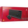 Kit Teclado e Mouse Sem Fio C3Tech W70BK Preto