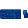 Kit Teclado e Mouse Sem Fio Letron Harry Potter Azul