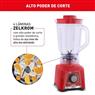 Liquidificador Arno Power Mix LQ34 700W Limpa Fácil Vermelho 220V