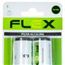 Pilha Alcalina C Cartela Com 2 Unidades Flex