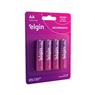 Pilha Recarregável Aa 2500mah Elgin
