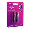 Pilha Recarregável Aa 2500 Mah Elgin