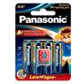 Pilha Alcalina Premium Panasonic Aa Pequena 06 Unidades Lr6egr/6b96