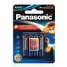 Pilha Alcalina Premium Panasonic Aaa Palito 04 Unidades Lr03egr/4b96