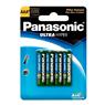 Pilha Comum Aaa Palito Panasonic Sm-4 R03ual/4b400