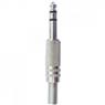 Plug P10 Estéreo Metal com Mola Niquelado Genérico Storm - PCT / 50