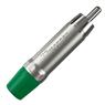 Plug Rca Macho Nickel Verde 10 Un Wireconex