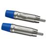 Plug Rca Macho Nickel Azul 10 Un Wireconex