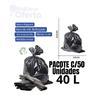 Saco De Lixo 40 Litros Reforçado Preto - 50 Unidades