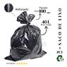 Saco De Lixo 40 Litros Reforçado Preto - 100 Unidades