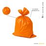 Saco De Lixo 20l Reforçado Laranja 100 Und