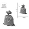 Saco De Lixo 40 L Reforçado Cinza 50 Und