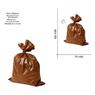 Saco De Lixo 60l Reforçado Marrom 50 Und
