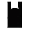 Sacola Plastica Alça Camiseta Preta Grande 50x70 3kg
