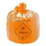 Sacos De Lixo Tóxico Laranja -200 Litros - 100unid