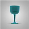 Taça Pit 500 Gin 16 Unidades 500ml Acrilico Azulado Azg