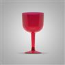 Taça Pit 500 Gin 8 Unidades 500ml Acrilico Vermelho