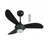 Ventilador de Teto Ventisol Mistral 3 Pás Preto Bivolt