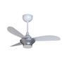 Ventilador de Teto Ventisol Mistral 3 Pás Branco/Cinza Bivolt