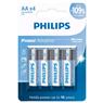 4 Pilhas Alcalinas Aa Philips