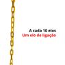 40 Mt Corrente Plástica Isola Calha Chuva Elo G Amarela
