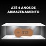 6 Baterias Auditivas 312 Duracell