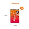 Bateria Zinco 9v Elgin Cartela Com 01 Unidade