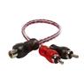 Cabo Audio Automotivo Y Rca Fêmea 2 Rca Macho 20 Cms Storm
